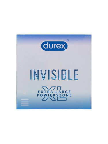 Durex Invisible XL Презерватив за мъже Комплект