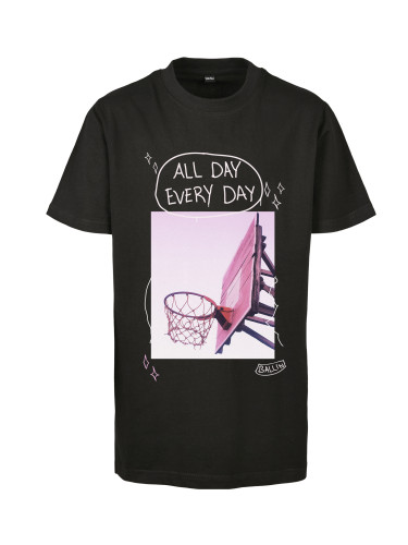 Children's black t-shirt for the whole day every day
