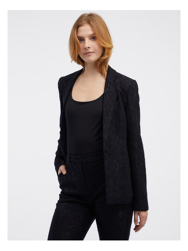 Orsay Black Women's Patterned Blazer - Women's