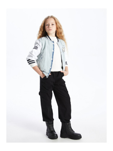 LC Waikiki Girls' Cargo Jogger Pants with Elastic Waist