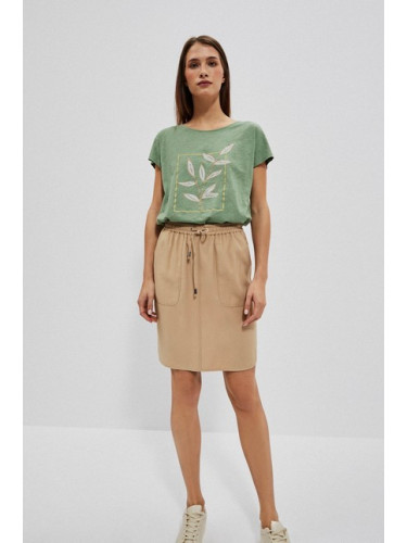 Дамска бежова пола L-SC-4007