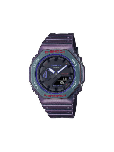 G-Shock Часовник Casio Aim High GA-2100AH-6AER Виолетов
