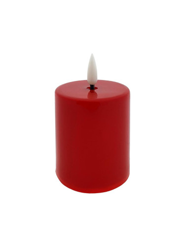 LED Candle LED/2xAA топло бяло 9 см червен