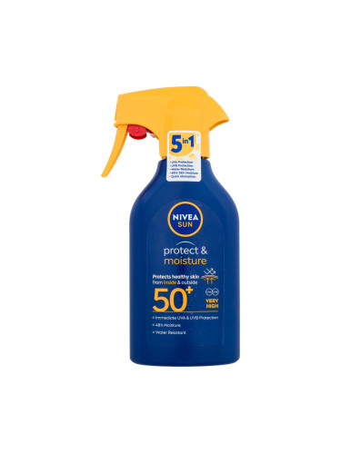 Nivea Sun Protect & Moisture SPF50+ Слънцезащитна козметика за тяло 270 ml
