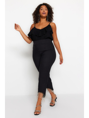 Trendyol Curve Black Trousers.