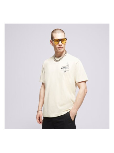 New Balance Тениска Тениска Essentials Cafe Java Cotto Be мъжки Дрехи Тениски MT31561BE Бял