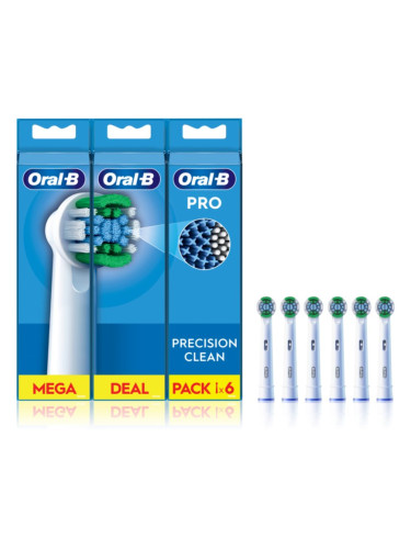 Oral B PRO Precision Clean резервни глави за четка за зъби 6 бр.