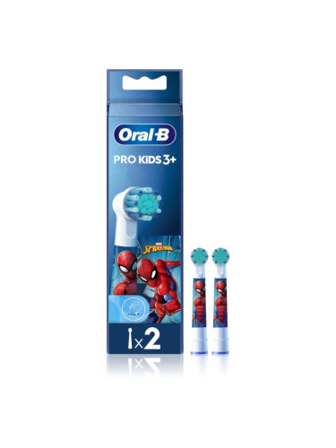 Oral B PRO Kids 3+ резервни глави за четка за зъби за деца Spiderman 2 бр.