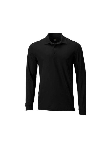 GREGNORMAN MEN INTERLOCK LONGSLEEVE POLO Мъжка тениска с якичка, черно, размер