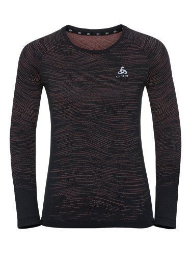 Odlo Blackcomb Ceramicool T-Shirt Black/Space Dye Тениска с дълги ръкави за бягане