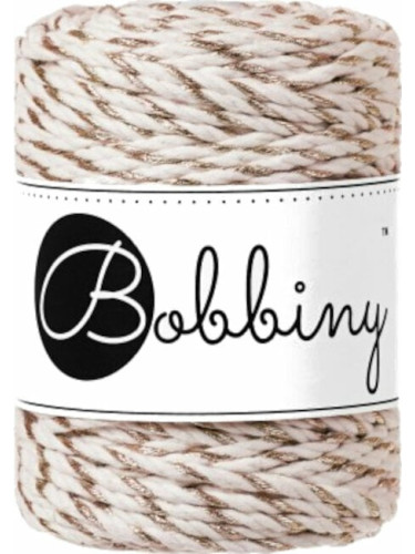 Bobbiny 3PLY Macrame Rope 3 mm 50 m Champagne Twist юта