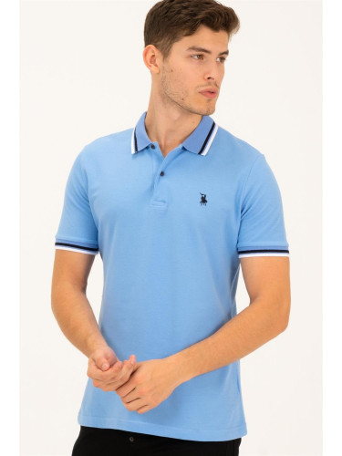 Men's polo shirt dewberry