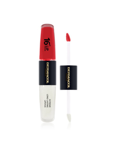 Dermacol 16H Lip Colour дълготрайно червило и гланц за устни цвят 34 2x4 мл.