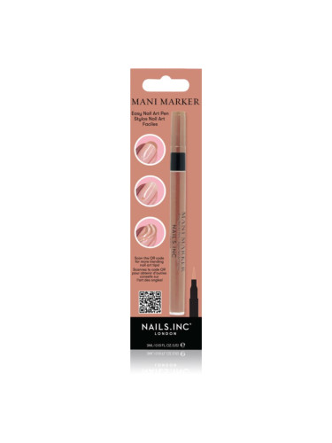 Nails Inc. Mani Marker декоративен лак за нокти нанасяща писалка цвят Sparkling Wine Rose Gold 3 мл.