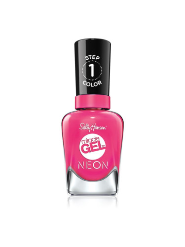 Sally Hansen Miracle Gel™ гел лак за нокти без използване на UV/LED лампа цвят 050 Fuchsia Fever 14,7 мл.