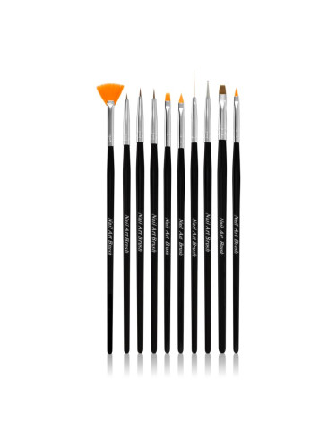 NEONAIL Nail Art Brushes комплект четки за нокти 10 бр.
