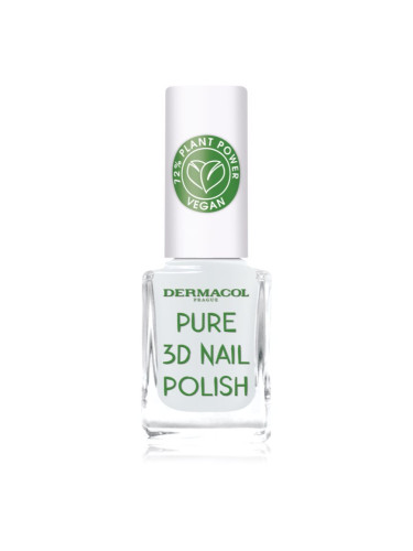 Dermacol Pure 3D лак за нокти цвят 02 Absolute White 11 мл.