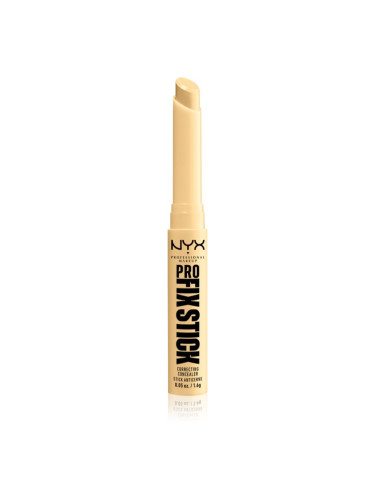 NYX Professional Makeup Pro Fix Stick коректор за уеднаквяване цвета на кожата цвят 0.3 Yellow 1,6 гр.