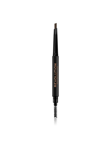 Makeup Revolution Duo Brow Definer прецизен молив за вежди цвят Light Brown 0,25 гр.