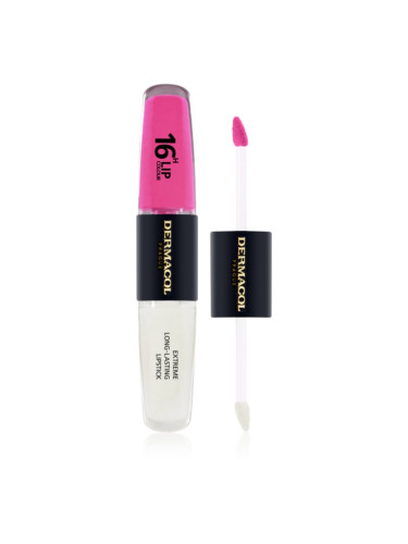 Dermacol 16H Lip Colour дълготрайно червило и гланц за устни цвят 18 2x4 мл.