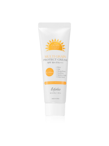 esfolio Protect Cream Multi Grain озаряващ слънцезащитен крем SPF 50+ 30 гр.