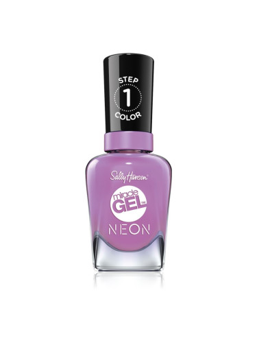 Sally Hansen Miracle Gel™ гел лак за нокти без използване на UV/LED лампа цвят 054 Violet Voltage 14,7 мл.