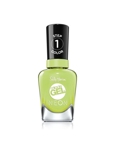 Sally Hansen Miracle Gel™ гел лак за нокти без използване на UV/LED лампа цвят 052 Electri-Lime 14,7 мл.