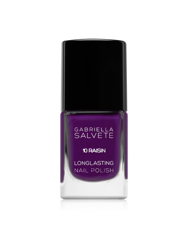 Gabriella Salvete Longlasting Enamel дълготраен лак за нокти със силен гланц цвят 10 Raisin 11 мл.