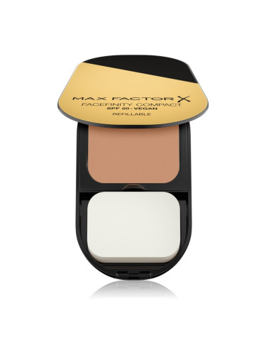 Max Factor Facefinity Refillable компактен матиращ фон дьо тен SPF 20 цвят 005 Sand 10 гр.