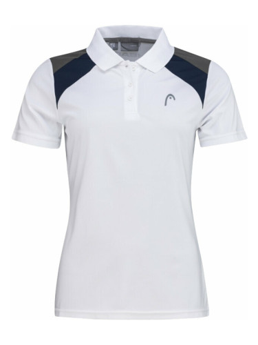 Head Club Jacob 22 Tech Polo Shirt Women White/Dark Blue XL Тениска за тенис