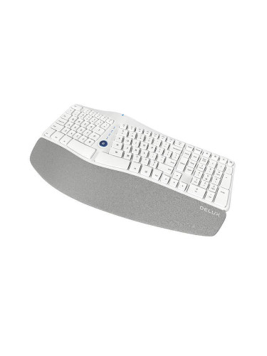 Ергономична безжична клавиатура Delux (GM901D)