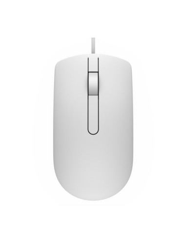 Мишка Dell MS116, оптична (1000 dpi), USB, бяла