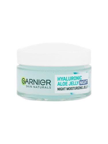 Garnier Skin Naturals Hyaluronic Aloe Night Moisturizing Jelly Гел за лице за жени 50 ml увредена кутия