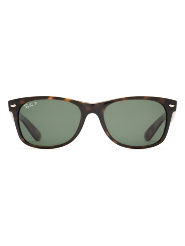 Ray-Ban New Wayfarer RB2132 902/58 - квадратна слънчеви очила, unisex, кафяви, поляризирани
