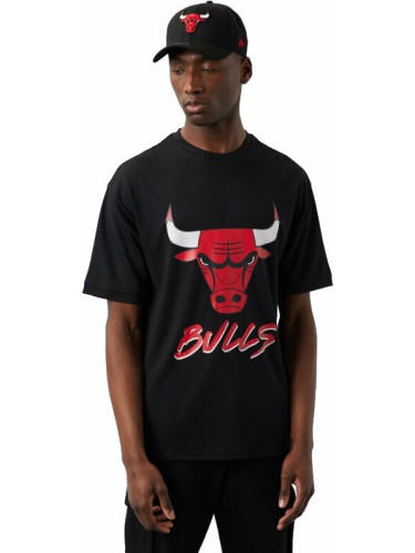 Chicago Bulls NBA Script Mesh T-shirt Black/Red L Тениска