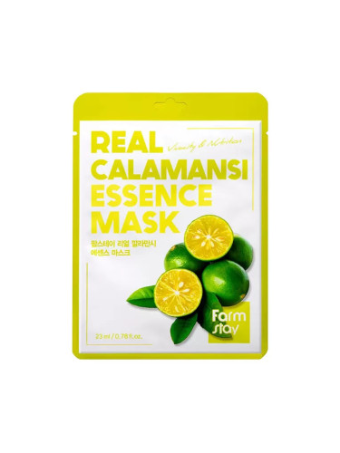Mаска за лице с екстракт от каламондин FarmStay Real Calamansi Essence Mask