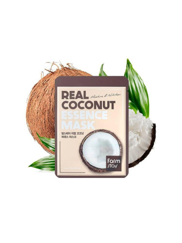 Mаска за лице с екстракт от кокос FarmStay Real Coconut Essence Mask