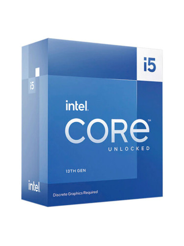 Процесор Intel Core i5-13600K, четиринадесетядрен (3.5/5.1GHz, 20MB Cache, 300MHz-1.50 GHz графична честота, LGA1700) Box, без охлаждане