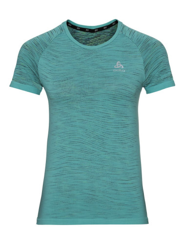 Odlo Blackcomb Ceramicool T-Shirt Jaded/Space Dye S Тениска с къс ръкав за бягане