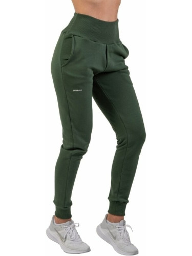 Nebbia High-Waist Loose Fit Sweatpants "Feeling Good" Dark Green L Фитнес панталон