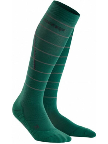 CEP WP50GZ Compression Tall Socks Reflective Green V Чорапи за бягане