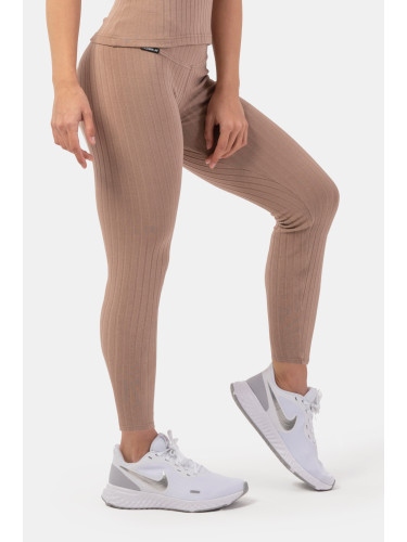 NEBBIA Ribbed High-waist Organic Cotton Leggings