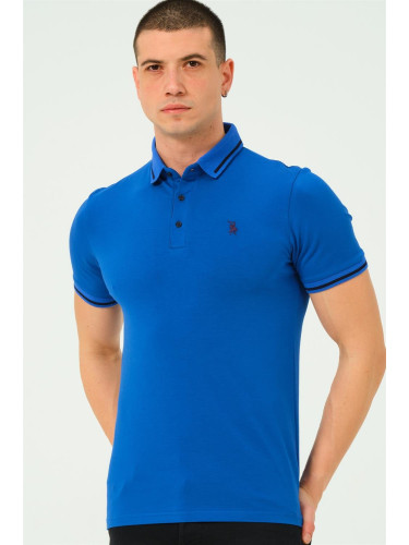 T8586 DEWBERRY MEN'S POLO NECK T-SHIRT-STRAIGHT SAKS