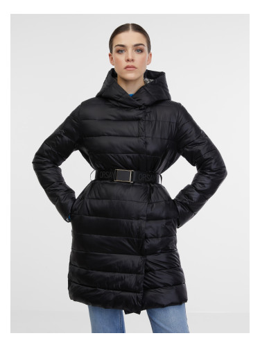 Orsay Black Women's Quilted Coat - Women's