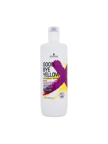 Schwarzkopf Professional Goodbye Yellow pH 4.5 Neutralizing Wash Шампоан за жени 1000 ml