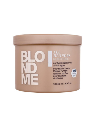 Schwarzkopf Professional Blond Me All Blondes Detox Mask Маска за коса за жени 500 ml