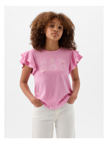 GAP Kids T-shirt with ruffles - Girls