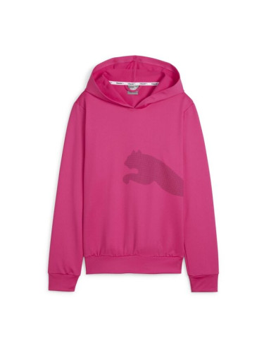 Puma BIG CAT FRENCH TERRY HOODIE Дамски спортен суитшърт, розово, размер