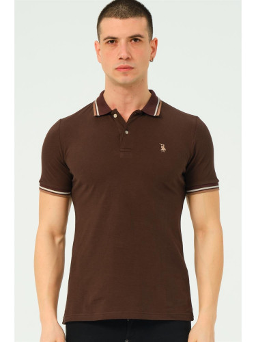 Men's polo shirt dewberry