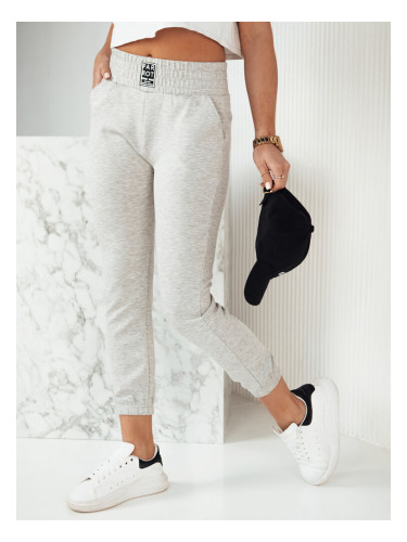 Spodnie damskie dresowe KAROT szare Dstreet